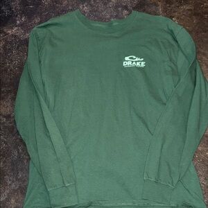 Drake Men's Forest Green Long Sleeve Tee
